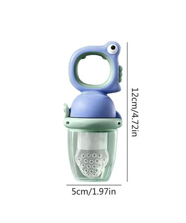 Bexdug Fresh Food Dispenser for Babies | Ultraicide Silicone Baby Food Pacifier - Safe & Healthy Nibble Feed for Toddlers & Newborns - Blue - Buy Online on SooperMarket.com