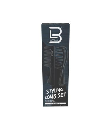 Level 3 Styling Comb Set - Professional Salon Look - Lightweight & Ergonomic - 2pc - Buy Online on SooperMarket.com