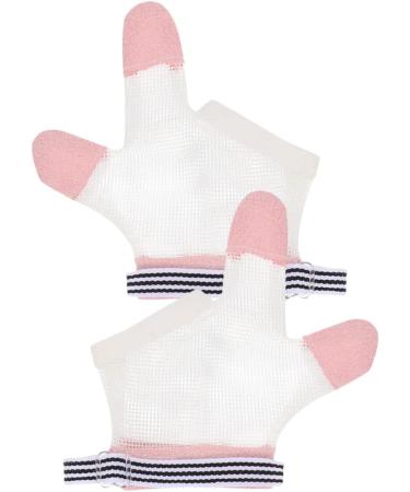 4 Pairs GLEAVI Infant Ring Biting Gloves & Thumb Protectors - Pink Kids Finger Stop Guard (12X10.5CMx4pcs) - Buy Online on SooperMarket.com