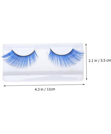 HAPINARY 2 Pairs Blue Long Eyelashes Halloween Eyelash Long Thick Eyelashes False Eyelashes Extension Dramatic Masquerade Party Eyelashes Fake Eyelashes Women Eyelashes - Buy Online on SooperMarket.com