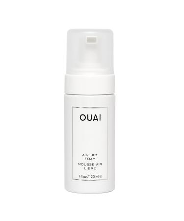 OUAI Air Dry Foam. Wash and Wear Mousse for Perfect Air-Dried Waves. Packed with Kale and Carrot Extract to Condition, Protect and Detangle Hair. Free from Parabens, Sulfates and Phthalates. (4 oz)