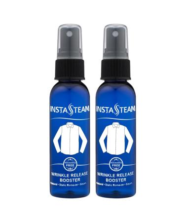 Wrinkle Release Spray Travel Size/TSA Unscented Fragrance-Free Non-Irritating Sensitive Skin Anti Static Fabric Refresher Wrinkle-Free Cruise Accessories Natural 2oz (Pack of 2)
