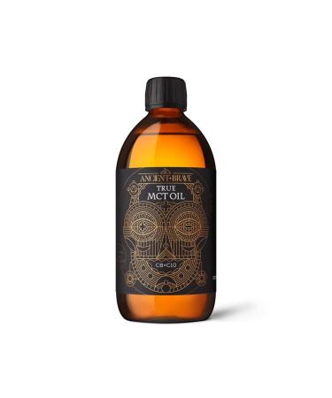 Ancient + Brave True MCT Oil 500ml - C8 + C10 Blend 100% Sourced from Coconuts - Ketogenic Intermittent Fasting & Nootropic Support - Pure Vegan Paleo and Keto Friendly