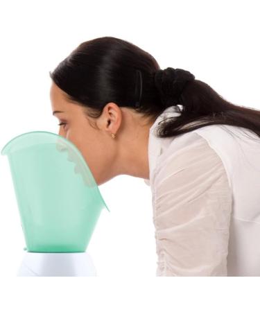 BEPER 40.967N Facial Sauna and Aromatherapy 2 Powers Healing and Relaxing Treatments Hydration and Face Cleansing Tank for Scented Essences White/Green - Buy Online on SooperMarket.com