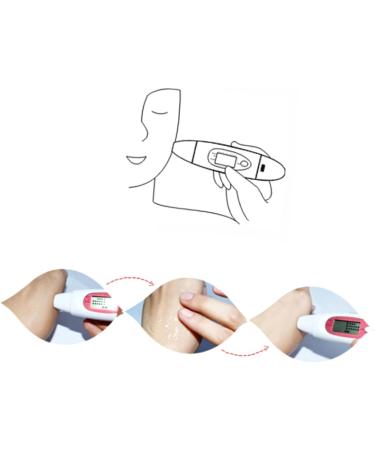 FOYTOKI 2pcs 3 1 Facial Moisture Oil Meter Oil Sensor Analyzer Skin Facial Moisture Skin Analyzer White - Buy Online on SooperMarket.com