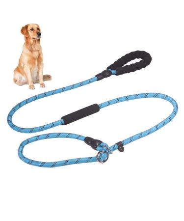 yeesport Dog Leash Nylon 5.9ft - Heavy Duty Nonslip Outside Outdoor Running Jogging Padded Handle Puppy Training Leash Blue M