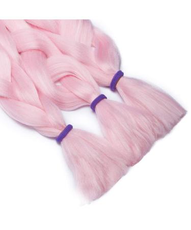 Tess 41 Jumbo Braids - Synthetic Crochet Hair Extensions 3PCs 165g - Pink 104cm - International Shipping Available - Buy Online on SooperMarket.com