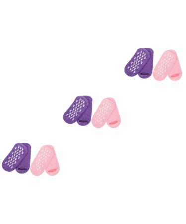 Beavorty 6 Pairs Gel Socks Miss Nursing Cover Cotton Yarn Foot