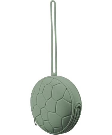 Baok Silicone Pacifier Travel Case | Portable Pacifier Holder with Zip Lanyard | Diaper Bag & Stroller Accessory in Green - Buy Online on SooperMarket.com