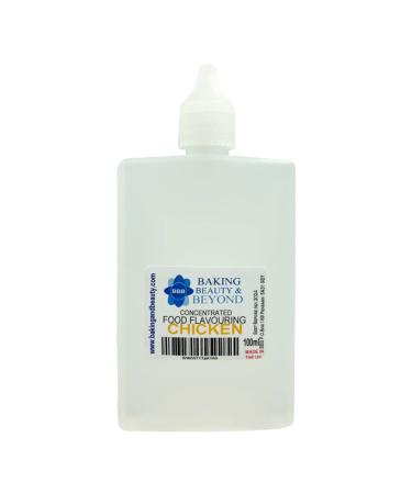 Baking Beauty and Beyond Concentrated Food Flavouring Oil - Dozen of Professional Quality Food Grade Flavouring Oil for Candy Making Baking Cooking Lip Balm and Lip Gloss - Chicken (100ml)
