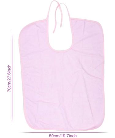 Adult Bib Skin-friendly Soft Waterproof Waterproof Bib Eating for(Light pink 50 * 70) - Buy Online on SooperMarket.com