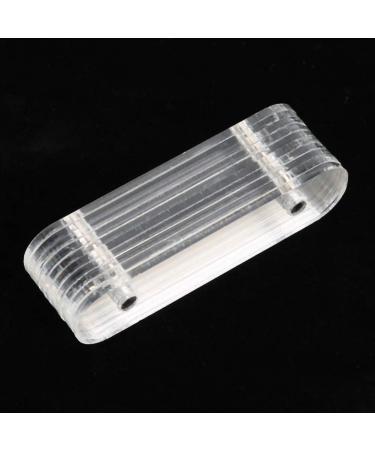 10PCs Transparent Nail Art Tips Display Stand | Double-Sided Adhesive Tape | Acrylic Strip Display for Home & Salon Use | DIY Nail Accessories - Buy Online on SooperMarket.com