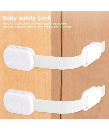 TOPINCN 5pcs Multifunctional Baby Safety Locks - Drawer & Cabinet Strap Locks for Child Accident Prevention - Reusable Packaging - Buy Online on SooperMarket.com