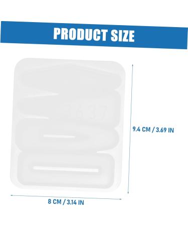 STOBOK 10 Pcs Hairpin Silicone Mold Resin Tray Molds Keychain Resin Mold Crystal Template Girl - Buy Online on SooperMarket.com