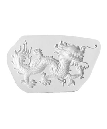 NUOBESTY Mold Chocolates DIY Chocolate Baking Tool Party Chocolate Dragon Shape Silicone Fondant Making Chocolate Mould Baking Supplies DIY Baking Mould Silica Gel Making Tools Flexible