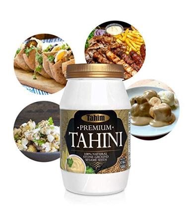 Tahim Premium Tahini - 100% Pure Sesame Vegan Paste, 500g - Buy Online on SooperMarket.com
