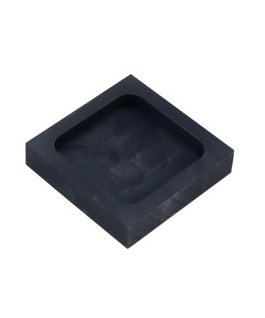 Dnyta Graphite Ingot Mold, Crucible Mould Melting Casting Refining Ingot Molds for Gold Silver Aluminum Copper Brass-35x35x5.5mm, 110g Gold 1.8"x1.8"x0.4"