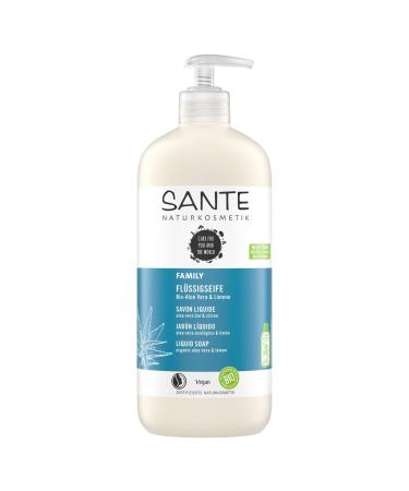Sante natural cosmetics nourishing liquid soap antibacterial hand soap for mild cleaning with bio-aloe vera and lime in an advantage size 1 x 500 ml 500 ml (1 Pack)