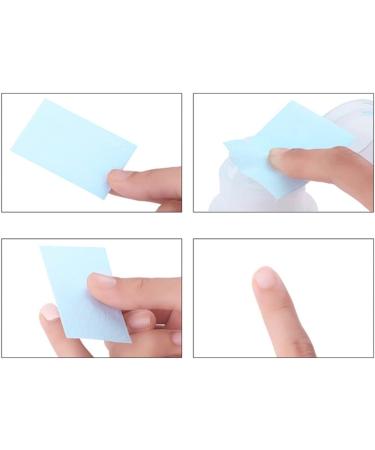 1800 Pcs Minkissy Nail Polish Remover Cotton Pads - Disposable Makeup & Nail Dip Remover - Sky Blue Cotton Squares - Buy Online on SooperMarket.com