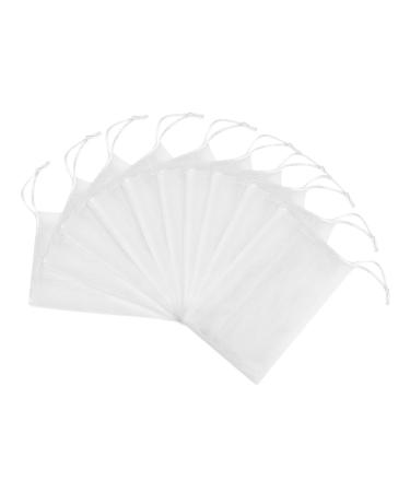 Gogogmee 20pcs Soap Net Bubble Foam Cleaning Tool Facial Soap Travel Soap Sack Saver Soap Saver Pouch White