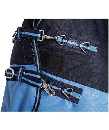 RL24 Weiddecke High Neck 600D Winterdecke - Nylon Feed Polar Lights Filling 100g/200g/300g - Blue/Baby Blue 85cm | International Shipping - Buy Online on SooperMarket.com