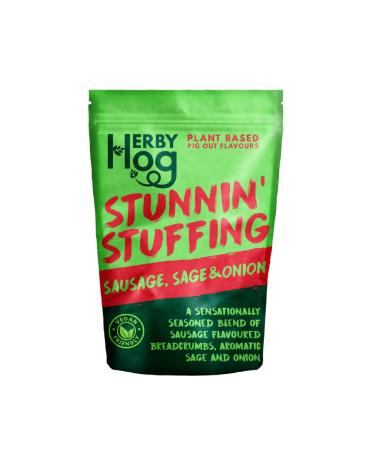 Vegan Stuffing Mix - Sausage & Sage Stunnin' Stuffing Mix 125g - Plant Based - Resealable Packet - Made in the UK by Herby Hog