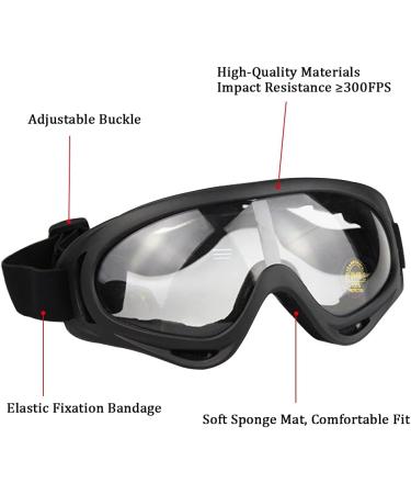AOUTACC Skull Airsoft Mask and Goggles Set for CS Paintball - Black - Buy Online on SooperMarket.com