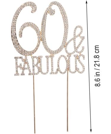 Vaguelly 60 Cupcake Appetizer Picks Birthday Cake Decor Dessert Toppers Party Food Picks Number Cake Decorations Crystal Birthday Acrylic Cake Picks Glitter Big Crown Bride Golden Size 1 - Buy Online on SooperMarket.com