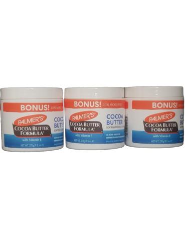 3x Palmers Palmer's Cocoa Butter Formula with Vitamin E Cream Jar 270g (810g) 810 g (1 pack)