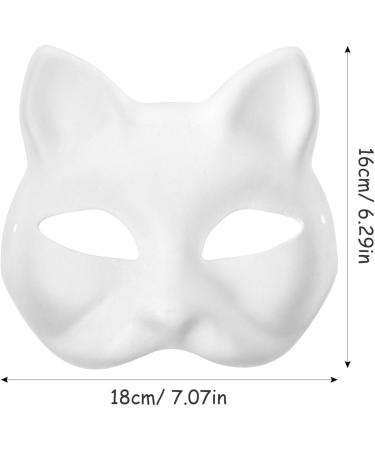 Buy Holidyoyo Unmalte Cat Masks - 30 Blank Half Masks for DIY Halloween & Parties | Customizable Paintable Masquerade Masks - Buy Online on SooperMarket.com
