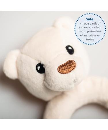 Whisbear Eco Bear Baby Teether - Natural Wooden Teething Aid for Babies | Safe & Eco-Friendly Teething Solution - Buy Online on SooperMarket.com