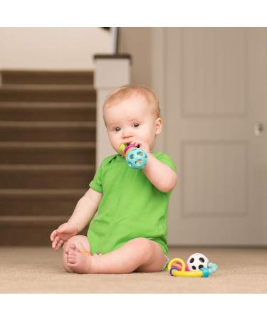 Sassy My First Rattles Newborn Gift Set - 3 Soft & Flexible Rattles for Ages 0+ Months - Buy Online on SooperMarket.com