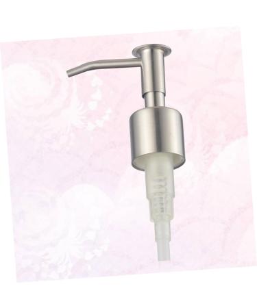 IMIKEYA 2 pcs Replacements Pump Bottle Shampoo Press Heads Steel for Head Silver Emulsion Stainless Shop Silverx2pcs 17x5.75cmx2pcs - Buy Online on SooperMarket.com