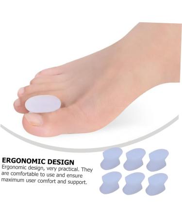 Beavorty 8pcs Toe Separator Splints - Nail Protector & Manicure Toe Stretcher - Hallux Valgus Orthotics for Foot Thumb - White Gel - Buy Online on SooperMarket.com