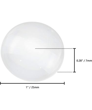 Foraineam 1 Inch Glass Dome Cabochons - 150 Pieces, Crystal Clear Round Cabochon for Jewelry Making and Photo Pendant Crafts - Buy Online on SooperMarket.com