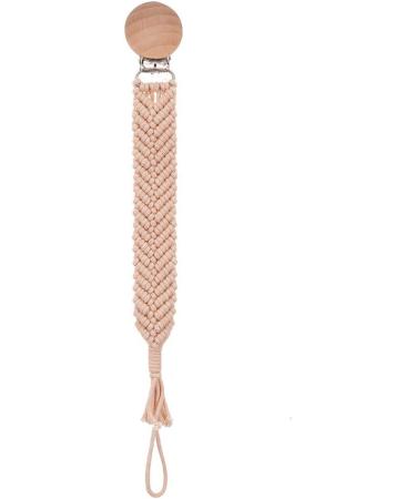 WT-DDJJK Pacifier Chain - Woven Cotton Rope Baby Pacifier Clip & Dummy Holder | International Shipping Available - Buy Online on SooperMarket.com