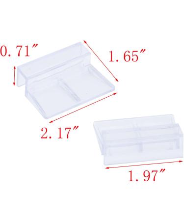 Mironey Acrylic Aquarium Glass Cover Clip - Support Holder for Rimless Aquariums 8mm - Buy Online on SooperMarket.com