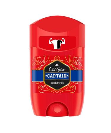 Old Spice Captain Deodorant Stick 50ml - Long-Lasting Odor Protection - Buy Online on SooperMarket.com