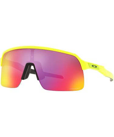 Oakley Unisex Sunglasses Matte Black Frame with Prizm Road Lenses - 39mm - Matte Neon Yellow - Buy Online on SooperMarket.com