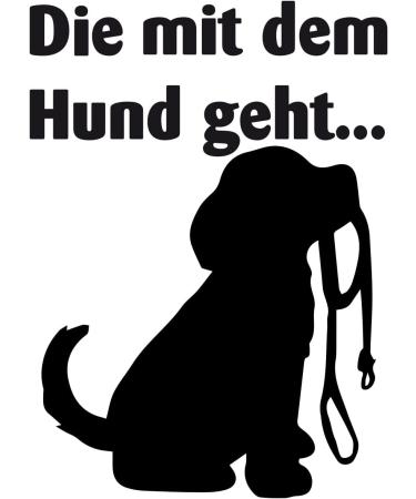 Funny Dog Owner Safety Vest - 'DIE mit dem Hund gehen' - Neon Green XXL | International Shipping - Buy Online on SooperMarket.com