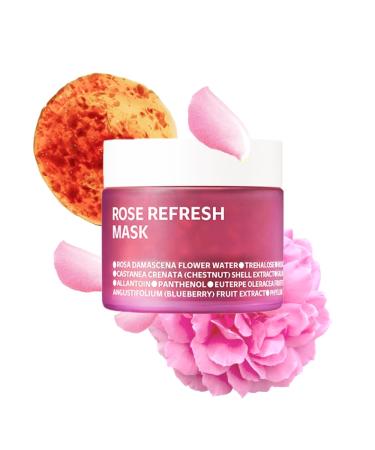 isoi Bulgarian Rose Refresh Mask 80g (2.82 fl.oz) | Hydrating Mask with 70% Bulgarian Rose Water | Deep Hydration and Soothing Care | Korean Skin Care