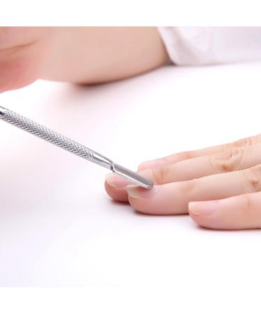 Stainless Steel Cuticle Cutter Set - Pusher, Nipper, Scissors & Scraper for Manicure & Pedicure - Buy Online on SooperMarket.com