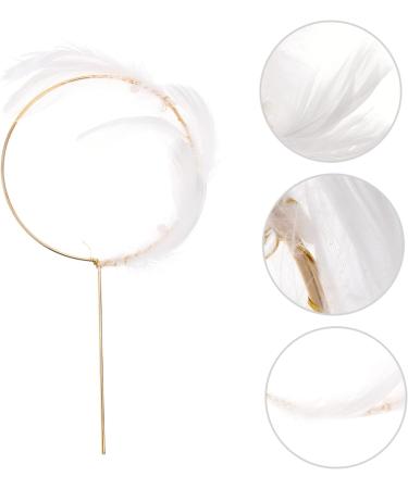 Angoily Cake Picks Cupcake Topper Cake Decoration Cake Pick Party Supplies White Paper Cup Pearl - Buy Online on SooperMarket.com