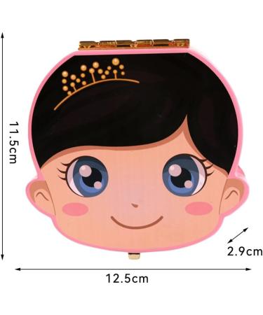 Children's Wooden Tooth Box - Baby Teeth Keepsake Organizer for Boys and Girls | Souvenir Baby Tooth Storage Box - Pink/Girl - Buy Online on SooperMarket.com