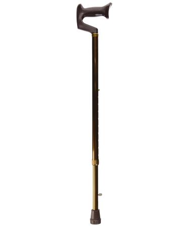 PCP Mobility Adjustable Cane Aluminum Orthopedic Handle Bronze Ice Cane 3/4-Inch Tip Size