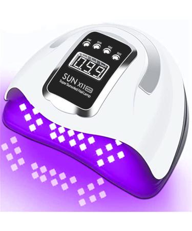 UV LED Nail Lamp 280W Professional Nail Dryer Gel Polish Light UV Light for Nails Led Lamp for Gel Nails 66 LEDS Auto Sensor/4 Timer Setting Portable Handle Nail Art Tools
