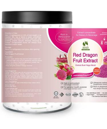 9x Pure 20:1 Red Dragon Fruit (Hylocereus Polyrhizus) Standardized Extract Powder (100g) - Buy Online on SooperMarket.com