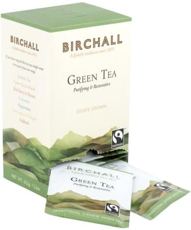 Birchall Tea Bags Pure Green Tea Savor the Delightful Taste Antioxidants Green Tea 6 Boxes of 25 Enveloped Plant-Based Tea Bags - Buy Online on SooperMarket.com