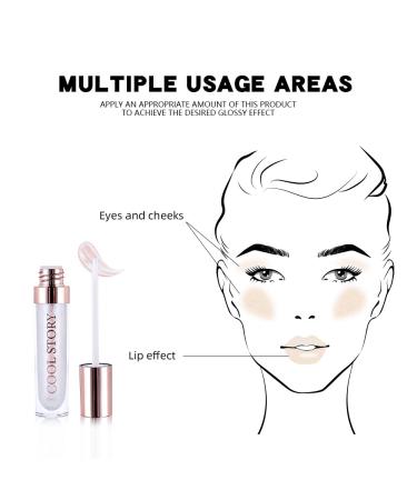 Glitter Lip Gloss | Shimmer Holographic & Sparkly Finish | Long Wear Waterproof 3D Lip Gloss | Buy Now - Buy Online on SooperMarket.com