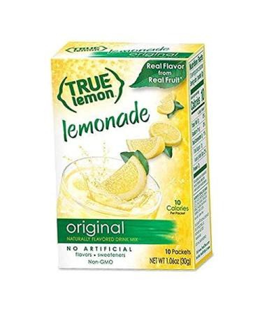 True Lemon Assorted Beverage Pack - 5 Boxes, 10ct Each with 5 Free Bonus Lemonade Sticks - Original, Peach, Black Cherry Limeade, Mango Orange, Raspberry Lemonade - 55 Count - Buy Online on SooperMarket.com